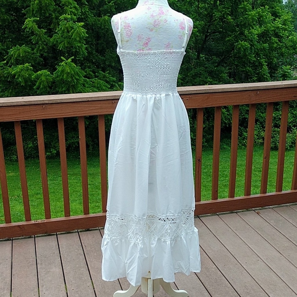 🌼SOLD🌼Bohemian Crochet Fit & Flare Sundress - Picture 7 of 8